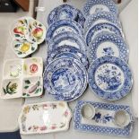 A COLLECTION OF BLUE AND WHITE SPODE BLUE ROOM COLLECTION, FURTHER SPODE ENGRAVERS ARCHIVE PLATES,