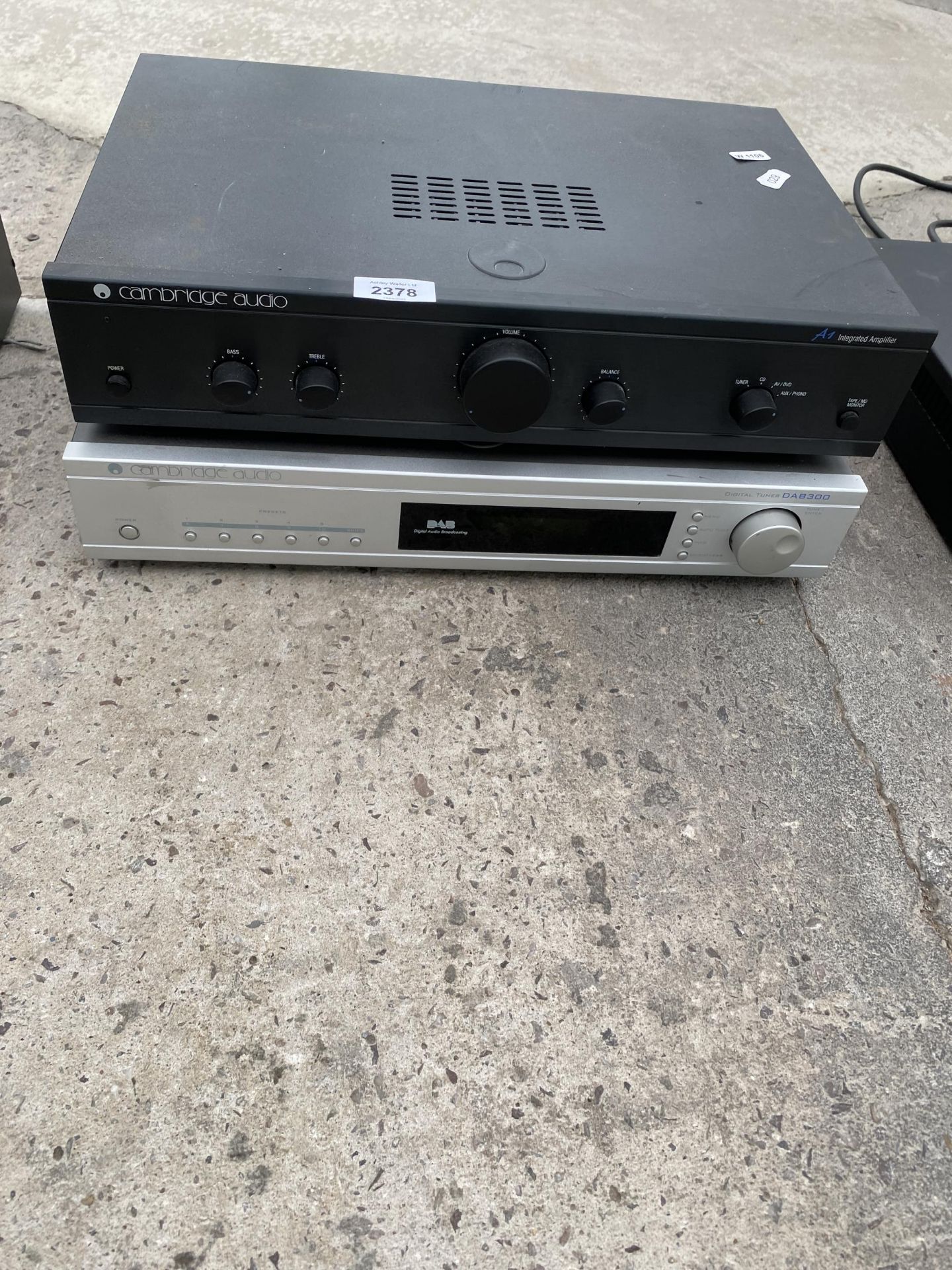 A CAMBRIDGE AUDIO DAB300S RADIO & A1 V30 AMPLIFIER