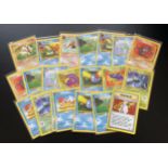 A COLLECTION OF 1999 WOTC POKEMON CARDS, FOSSIL SET, HOLO BLAINE GYM HEROES TRAINER ETC