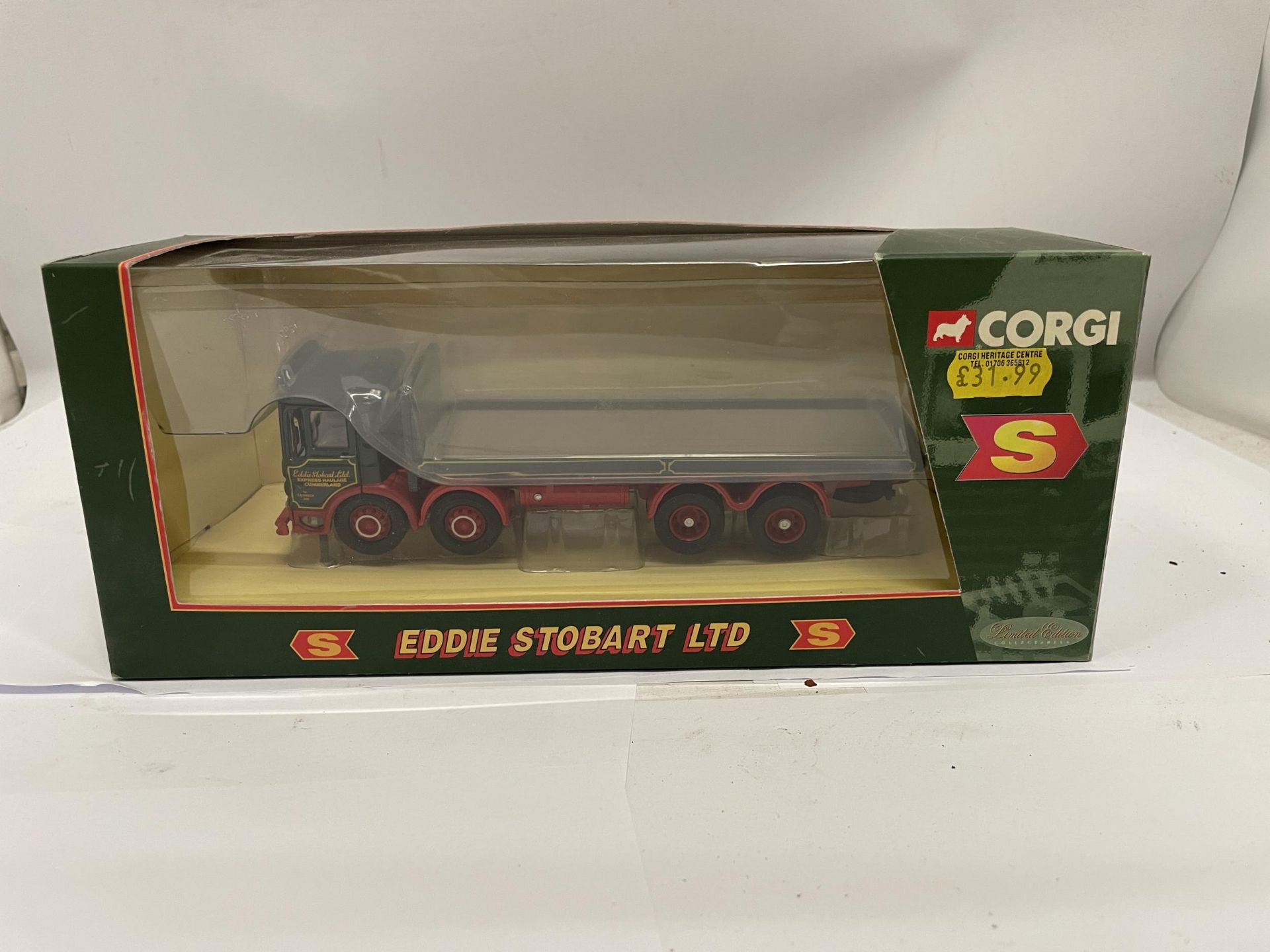 A CORGI EDDIE STOBART 8 WHEEL PLATFORM LORRY NO. 20903 AS NEW IN BOX