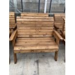 AN AS NEW EXDISPLAY CHARLES TAYLOR TWO SEATER BENCH *PLEASE NOTE VAT TO BE PAID ON THIS LOT*