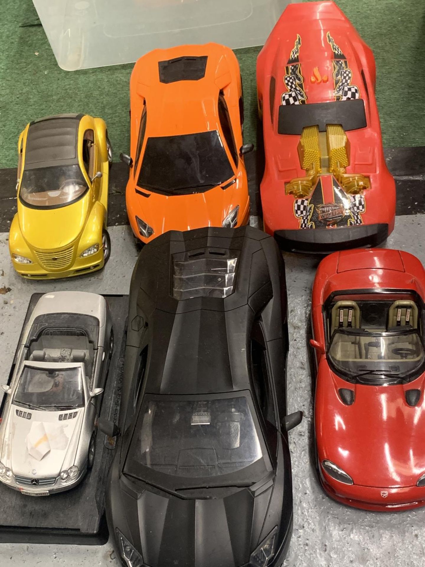 SIX VARIOUS RACING CARS