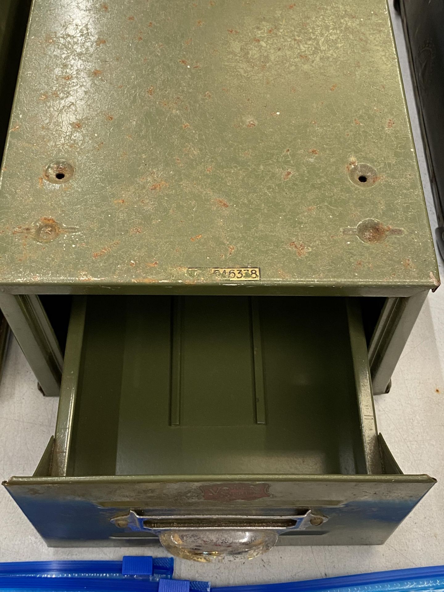 TWO METAL MILITARY FILING DRAWERS - Image 4 of 4