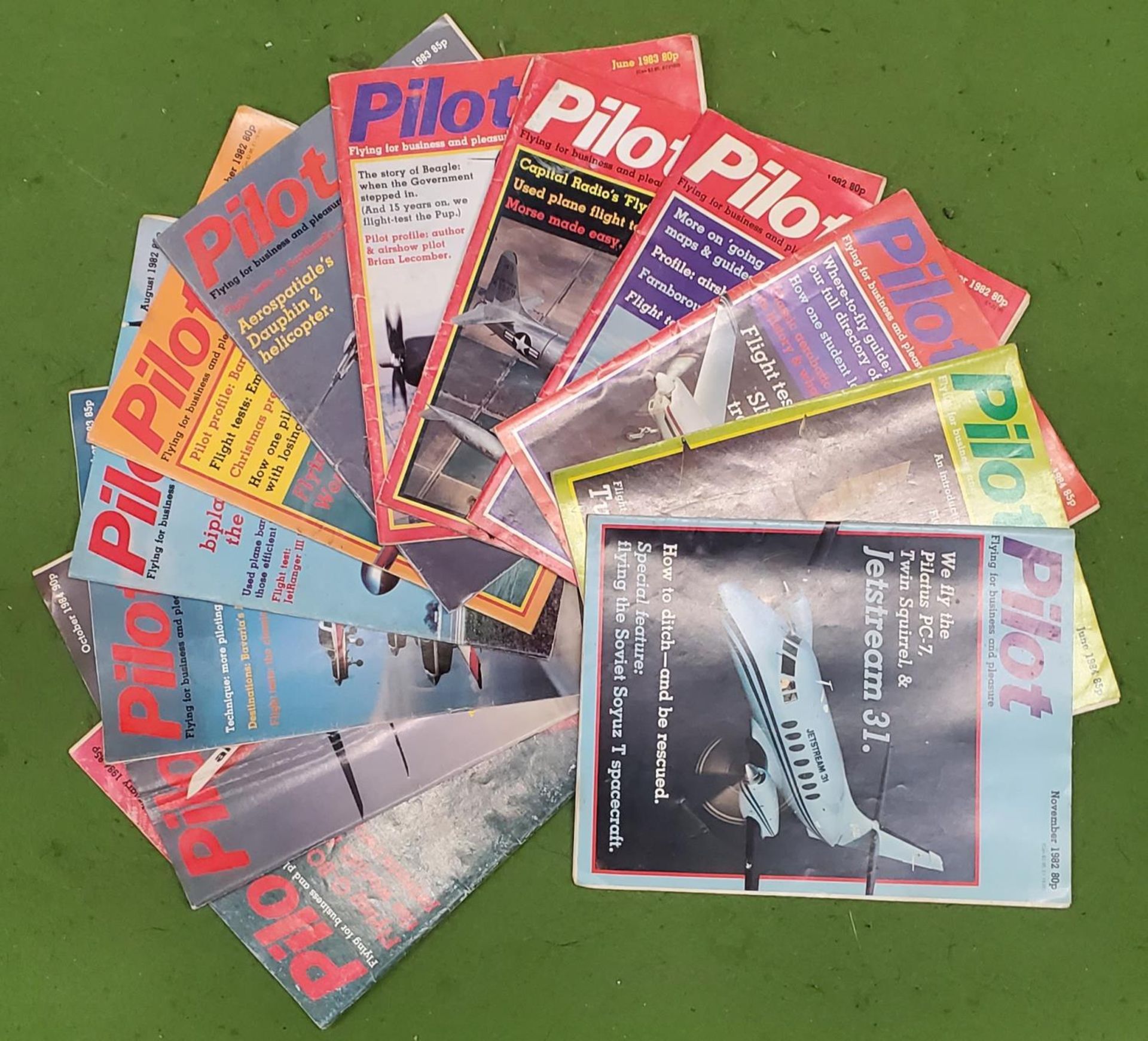 A COLLECTION OF 1980'S 'THE PILOT' MAGAZINE