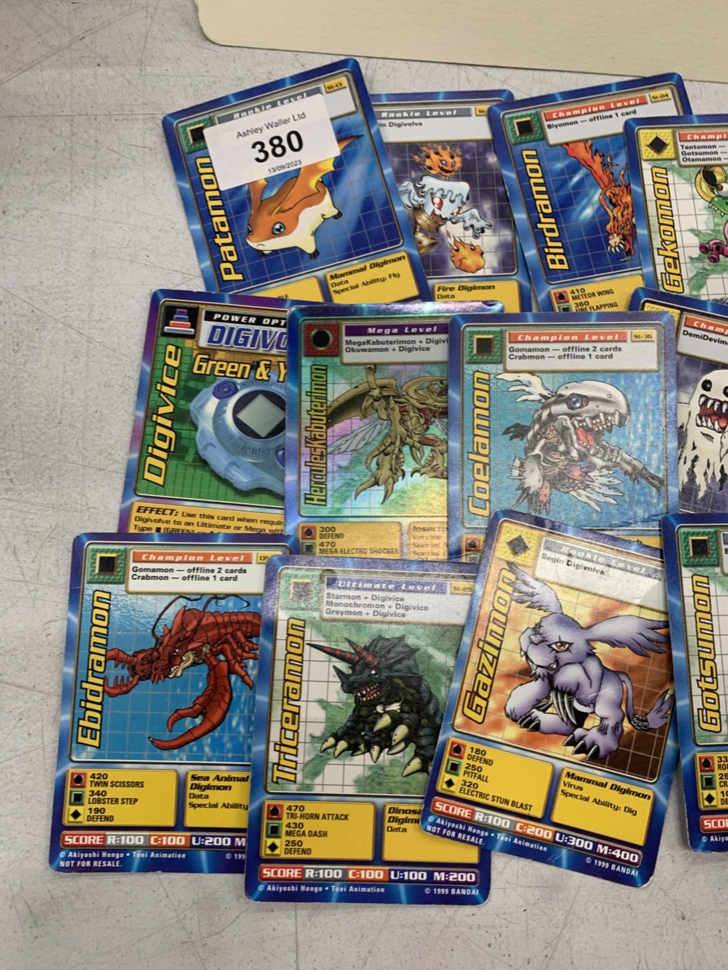 A GROUP OF RETRO DIGIMON CARDS - Image 2 of 4