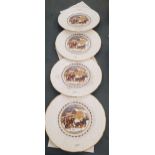 FOUR 1978 COALPORT CHRISTMAS CABINET PLATES