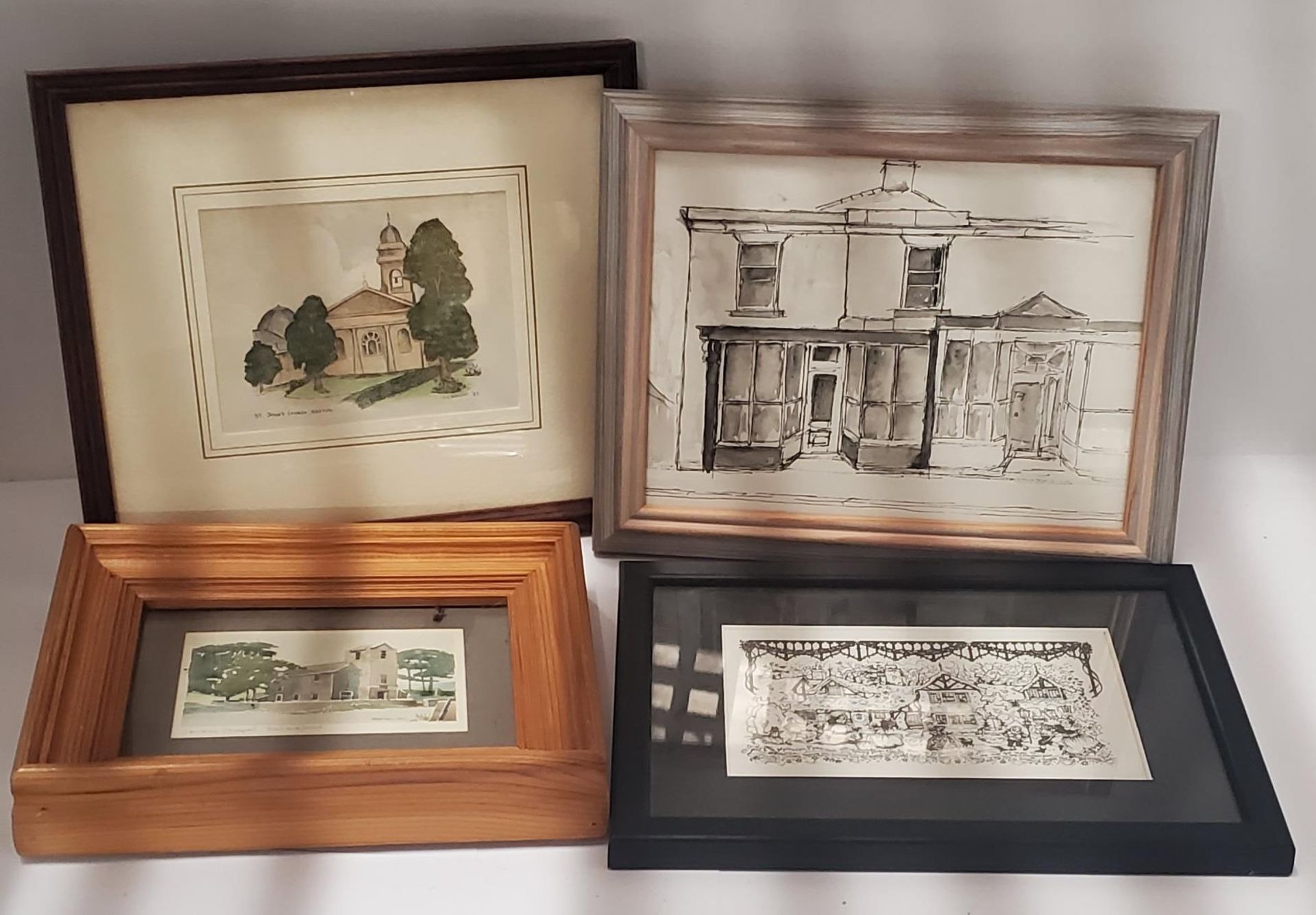 A LARGE LOT OF ASSORTED FRAMED PRINTS ETC