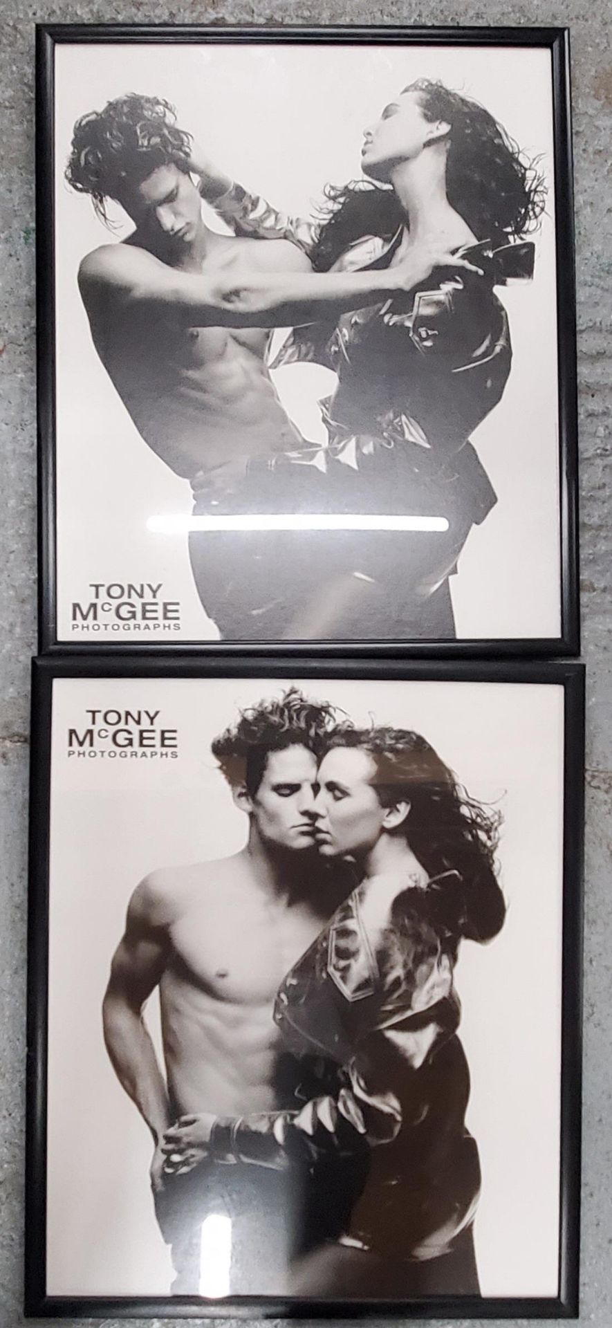 A PAIR OF TONY MCGEE LARGE EROTICA PHOTOGRAPH PRINTS