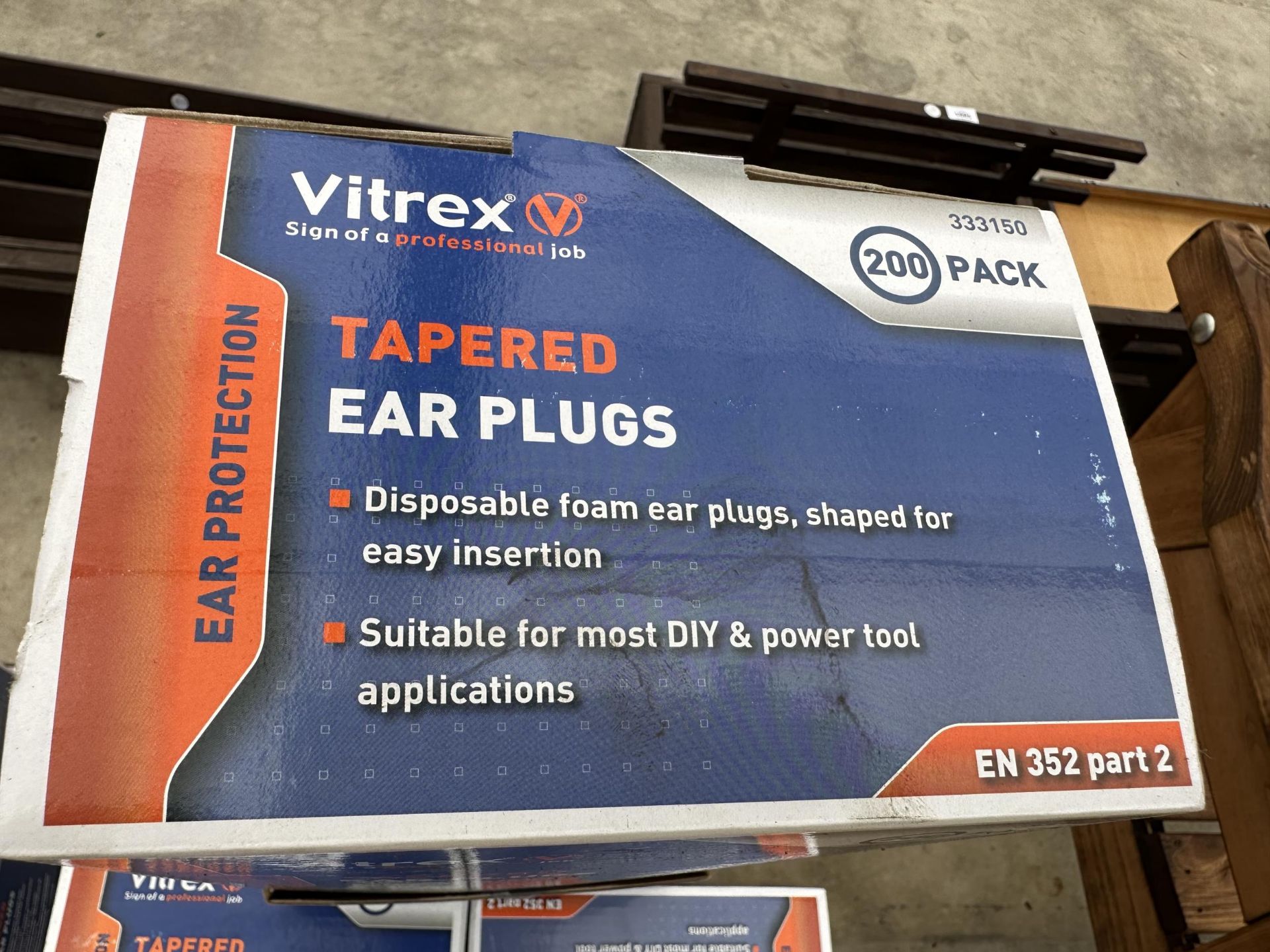 A LARGE ASSORTMENT OF NEW AND BOXED TAPERED EAR PLUGS - Image 2 of 2