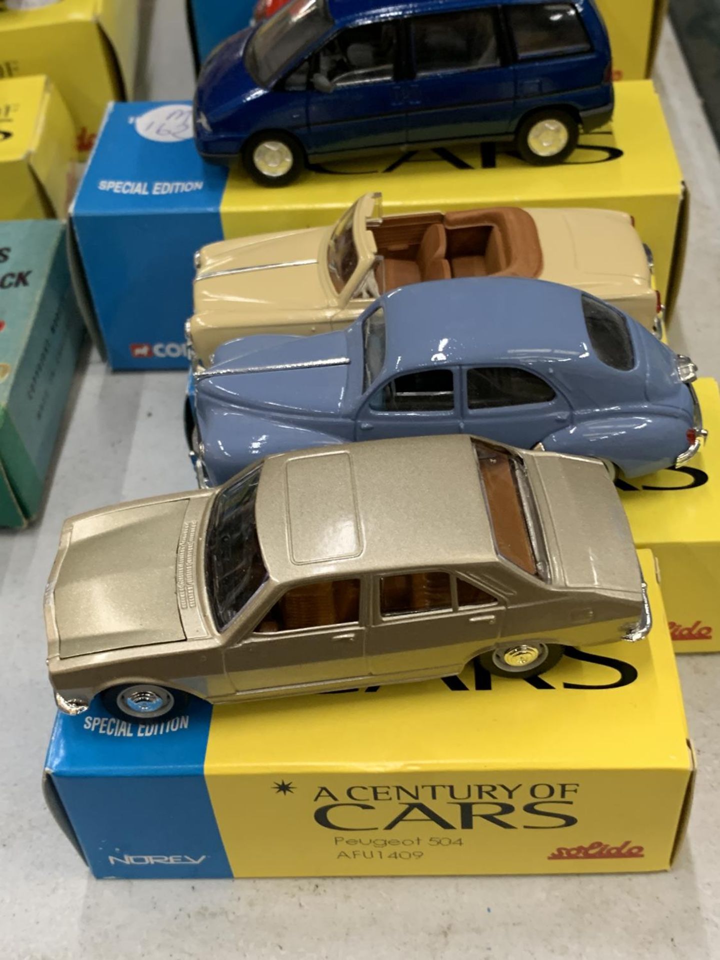 FOUR BOXED CORGI 'A CENTURY OF CARS' TO INCLUDE A PEUGEOT 504, 403 CABRIOLET, 806 AND 203 - Image 3 of 3