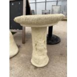 AN AS NEW EX DISPLAY CONCRETE 'OWL BIRDBATH' *PLEASE NOTE VAT TO BE PAID ON THIS ITEM*