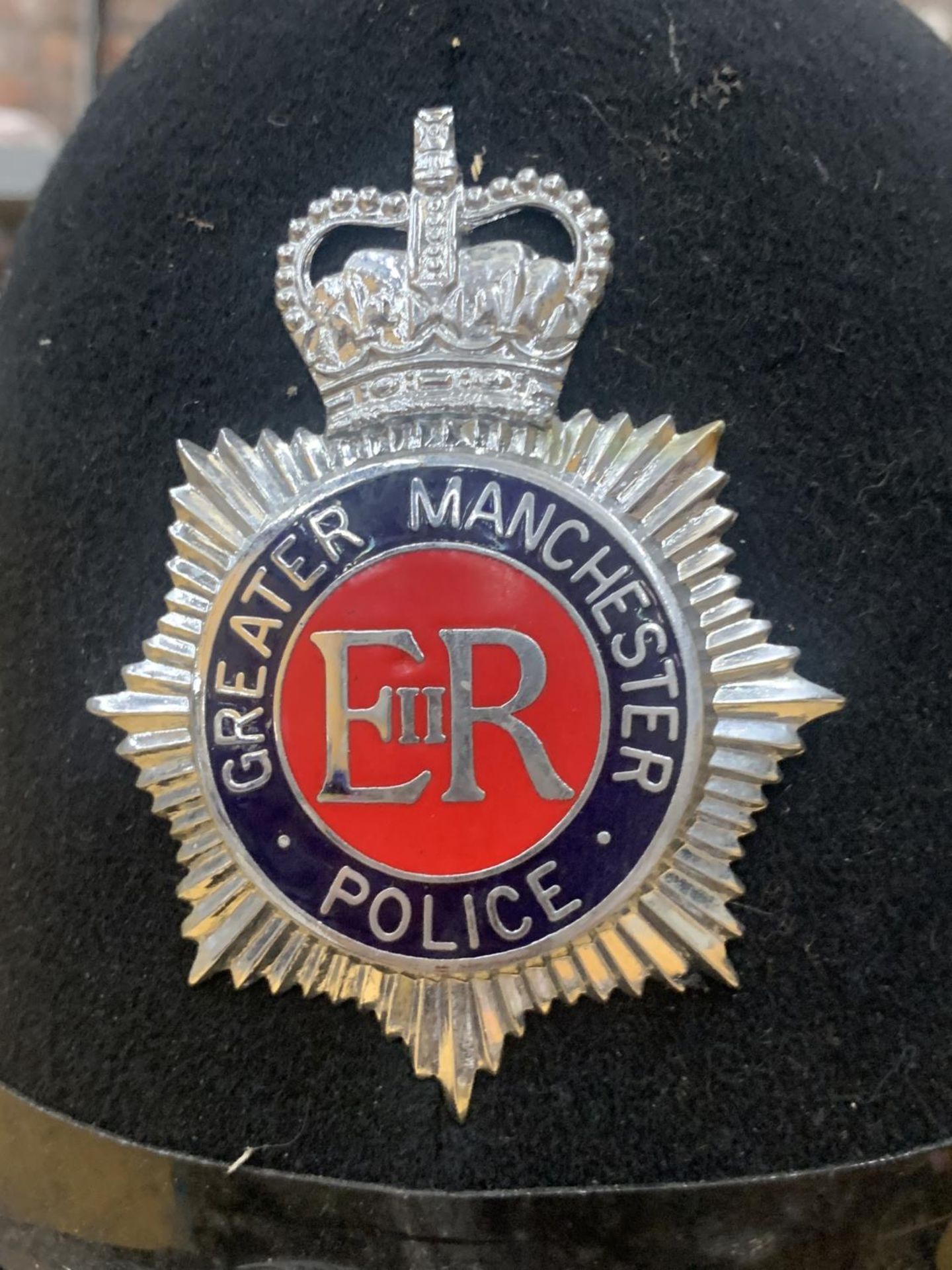 A GROUP OF THREE POLICEMAN HATS, GREATER MANCHESTER ETC - Image 2 of 4