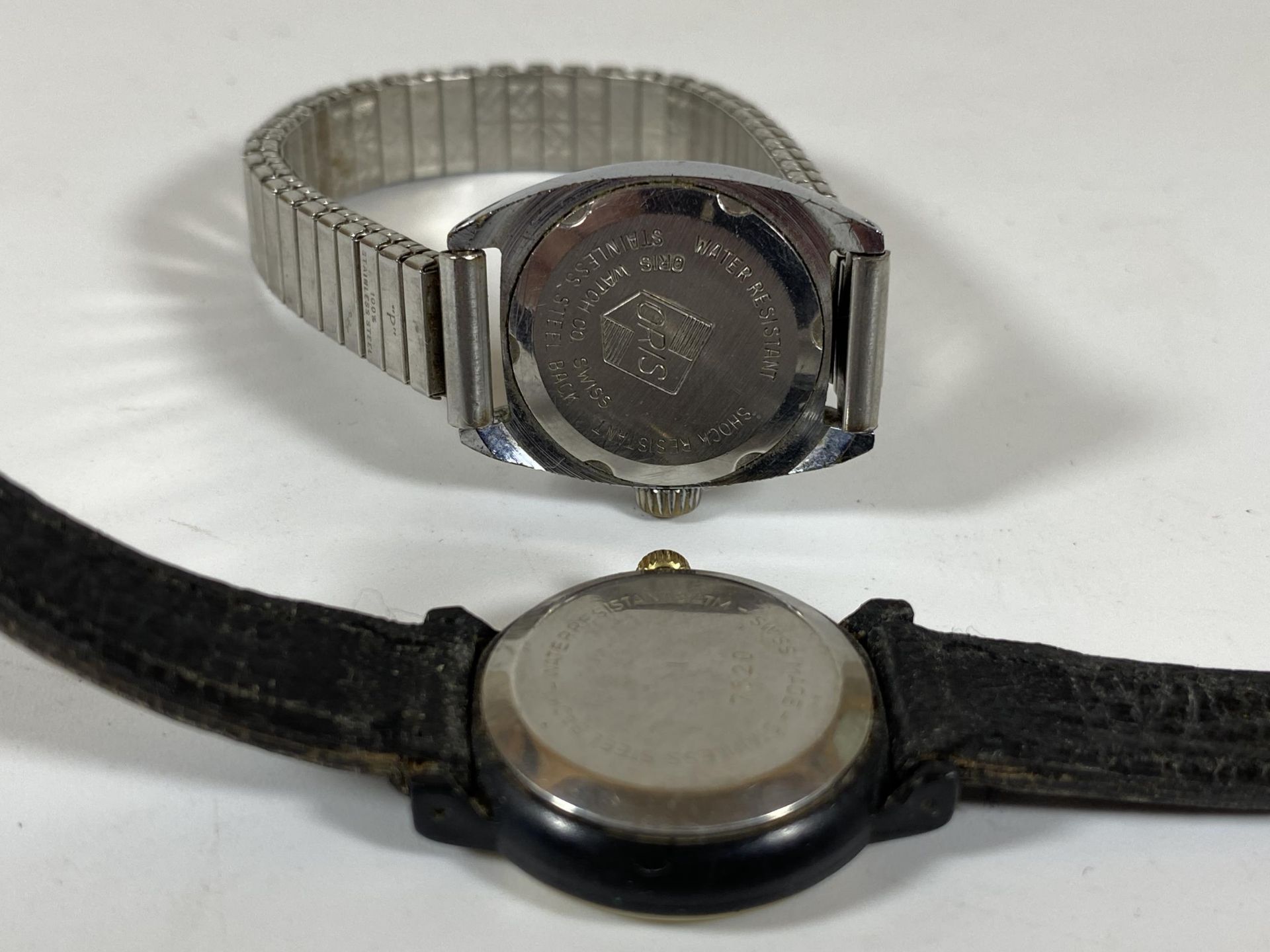 TWO VINTAGE LADIES WATCHES - 1960'S ORIS WITH RED SECOND WATCH & AVIA FREESTYLE QYARTZ DATE