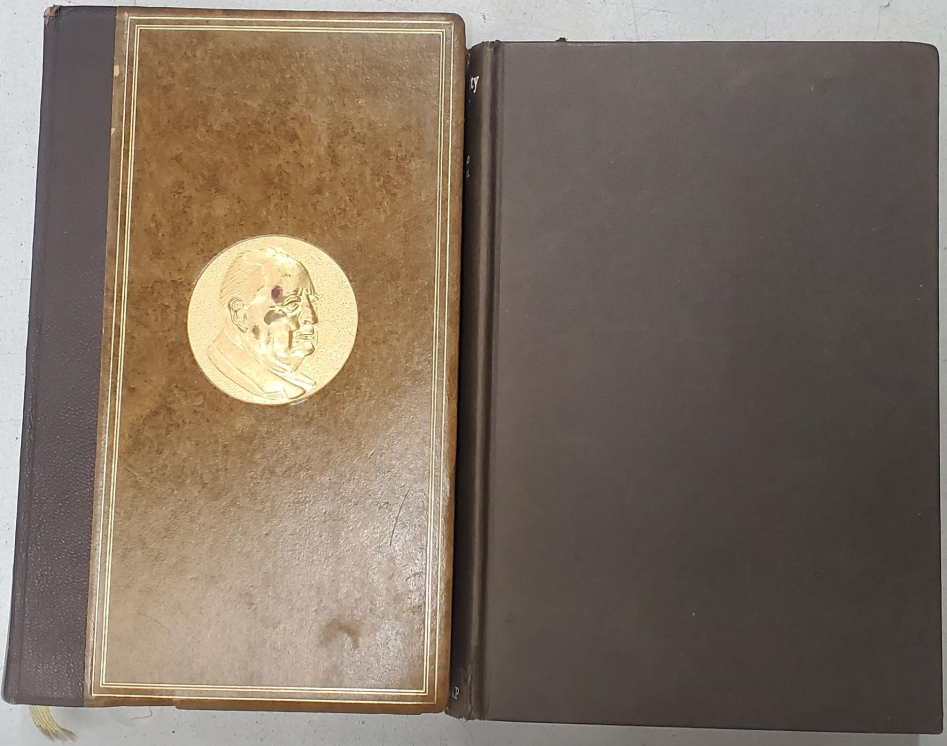 A COPY OF 'ADMIRALTY BRIEF' BY EDWARD TERRELL, 1958 AND A COPY OF WINSTON CHURCHILLS 'THE SECOND