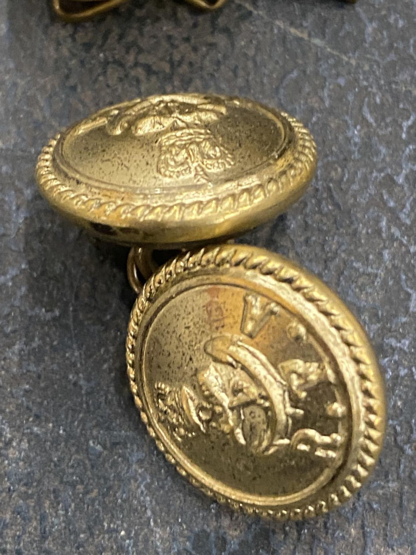 TEN ROYAL NAVY BRASS BUTTONS - Image 2 of 2