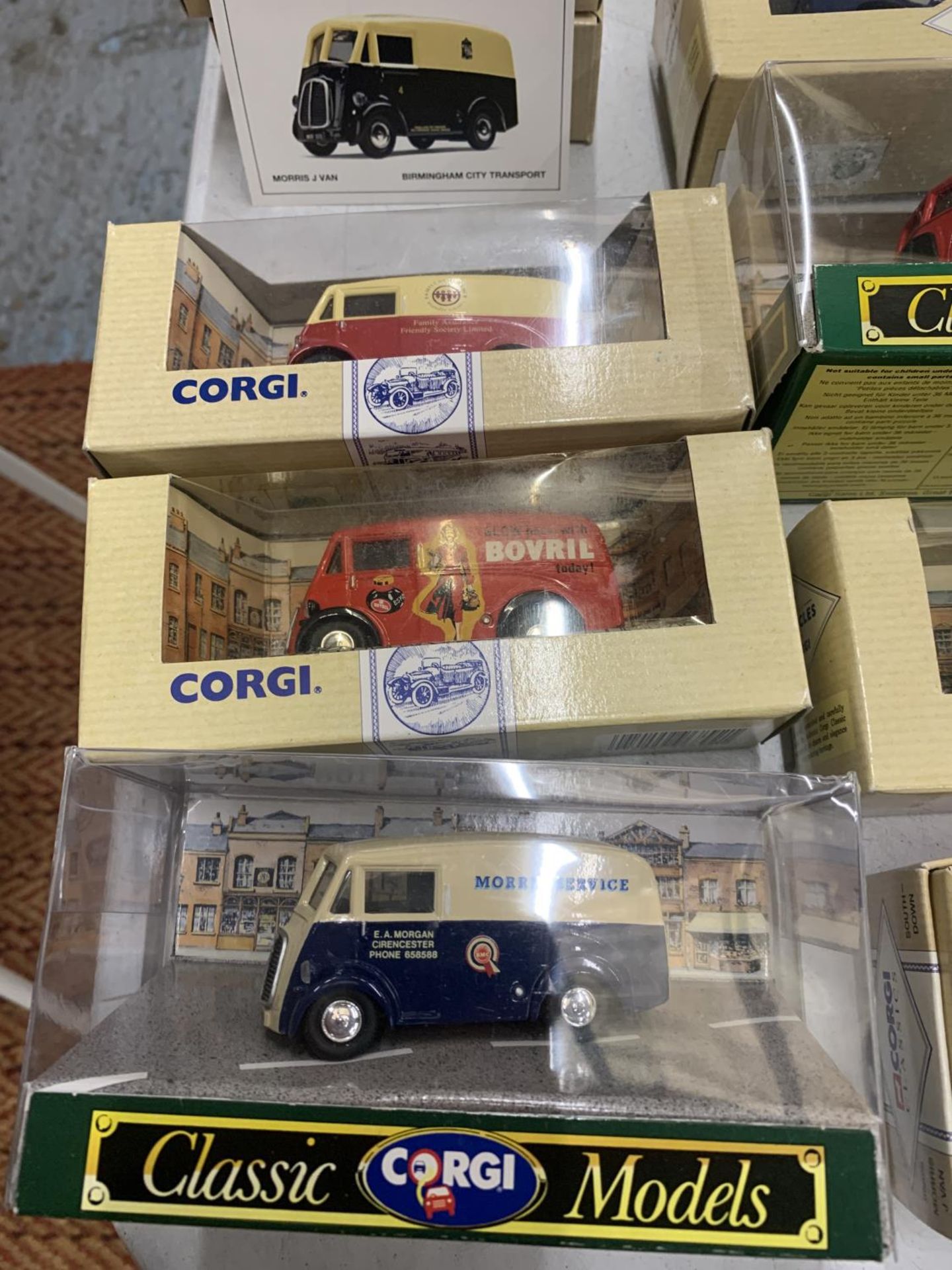 EIGHT BOXED CORGI MODELS OF MORRIS J VANS - Image 2 of 5