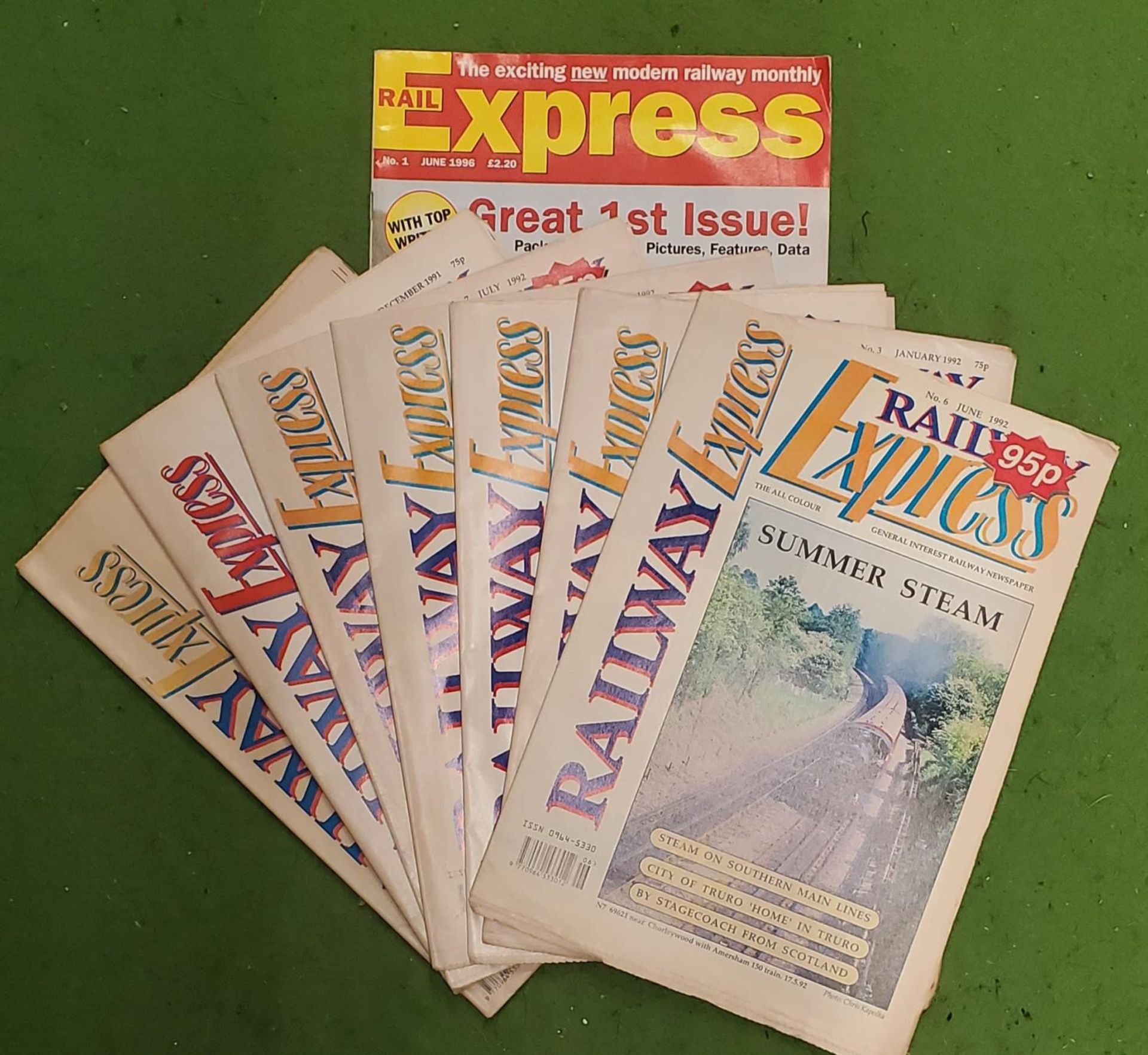 A COLLECTION OF 1990'S 'RAILWAY EXPRESS' MAGAZINES