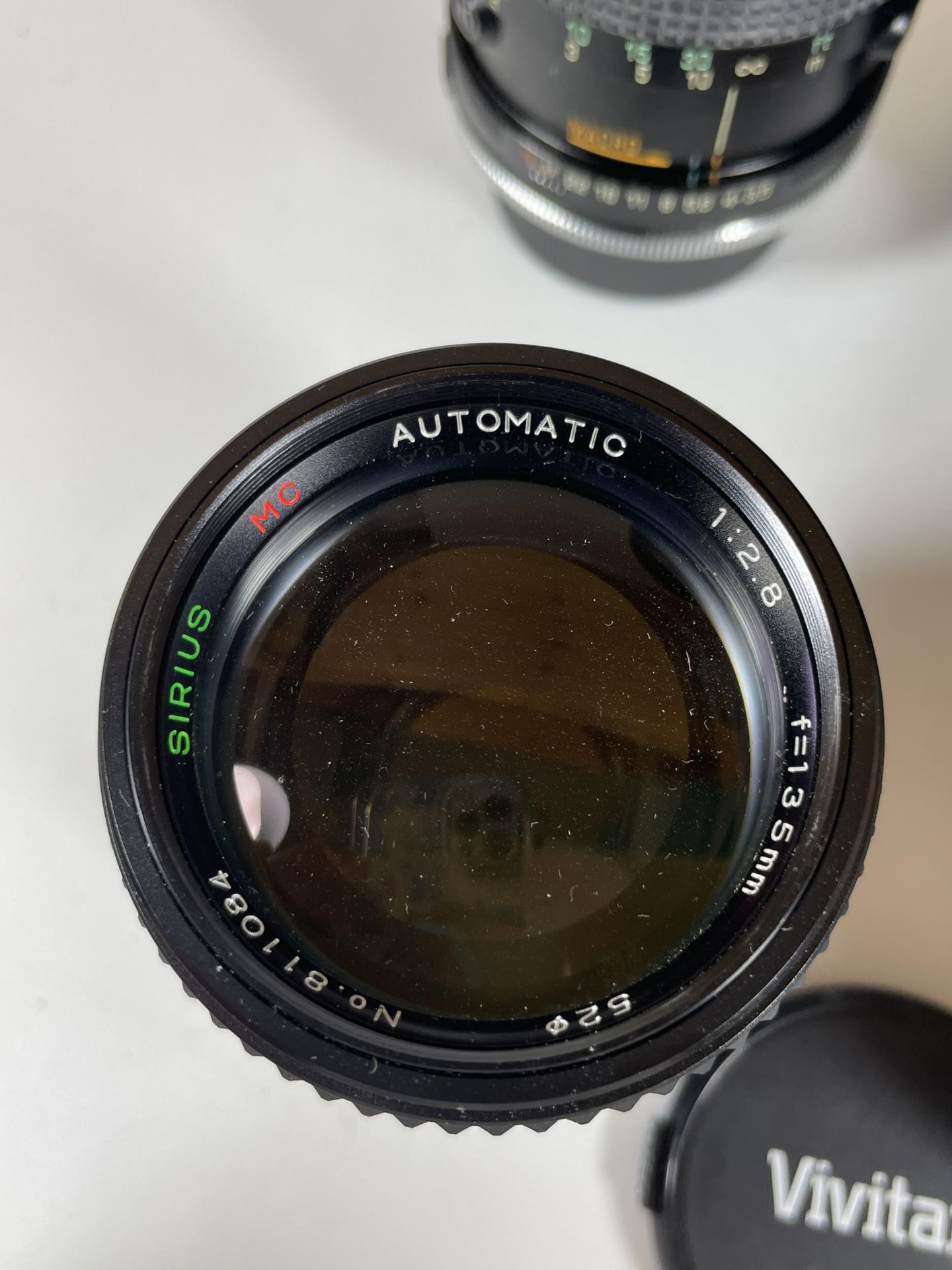 A GROUP OF FIVE VINTAGE CAMERA LENS' - TAMRON BBAR MC, MITSUKI MACRO, VIVITAR MACRO FOCUSING ZOOM, - Image 6 of 7