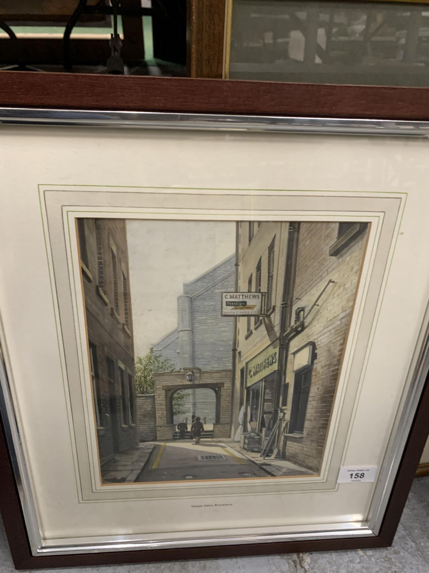 SIX VARIOUS FRAMED PRINTS OF BUILDINGS AND STREETS TO INCLUDE A GELDART LIMITED EDITION, CHRISTMAS - Image 2 of 8