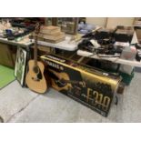 A YAMAHA F310 ACOUSTIC GUITAR, AS NEW IN BOX