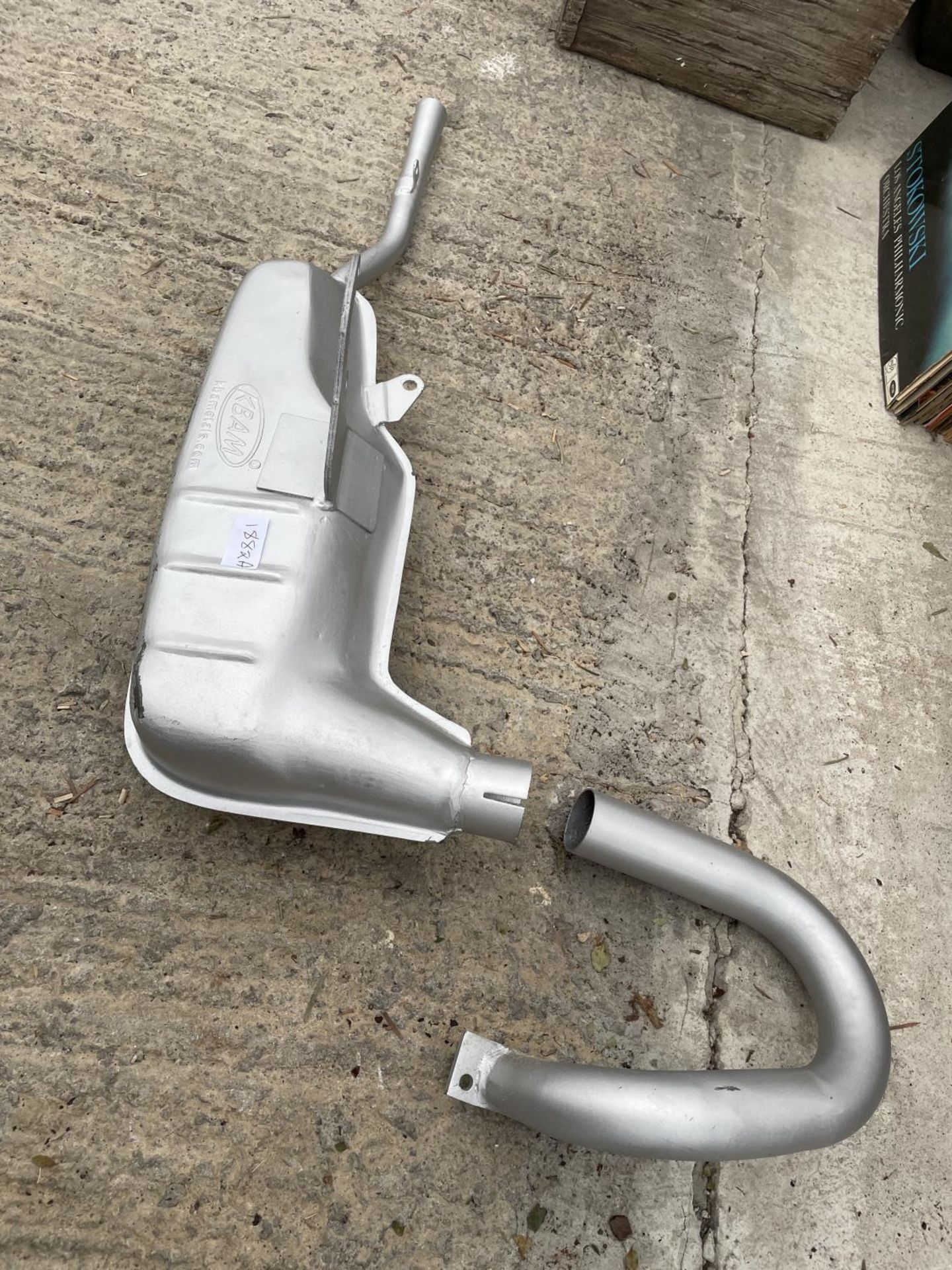 A LAMBRETTA SCOOTER EXHAUST