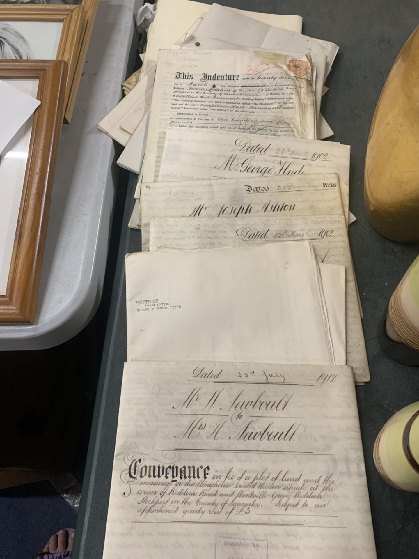 A COLLECTION OF LATE 19TH / EARLY 20TH CENTURY INDENTURES