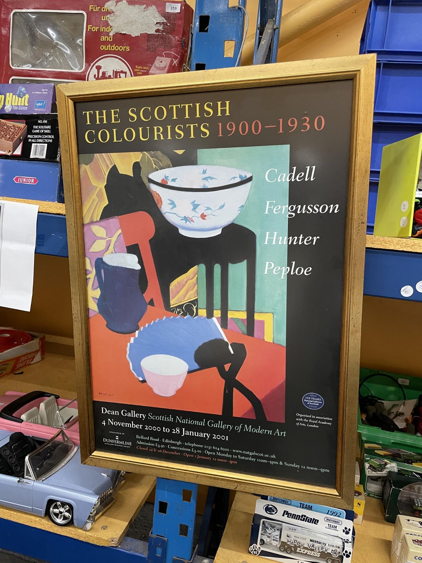 'THE SCOTTISH COLOURISTS 1900-1930' FRAMED POSTER FROM THE SCOTTISH NATIONAL GALLERY OF MODERN ART