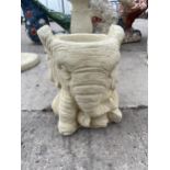 AN AS NEW EX DISPLAY CONCRETE 'DUMBO PLANTER' *PLEASE NOTE VAT TO BE PAID ON THIS ITEM*