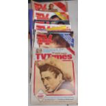 A COLLECTION OF VINTAGE TV TIMES MAGAZINES