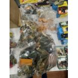 A COLLECTION OF ARMY MEN PLASTIC FIGURES IN BAGS
