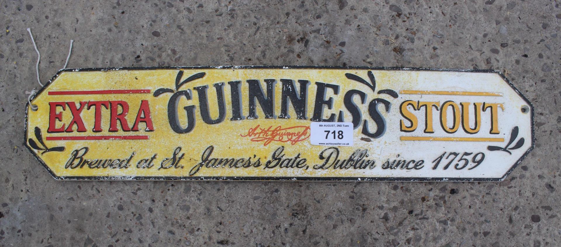 GUINNESS SIGN + VAT