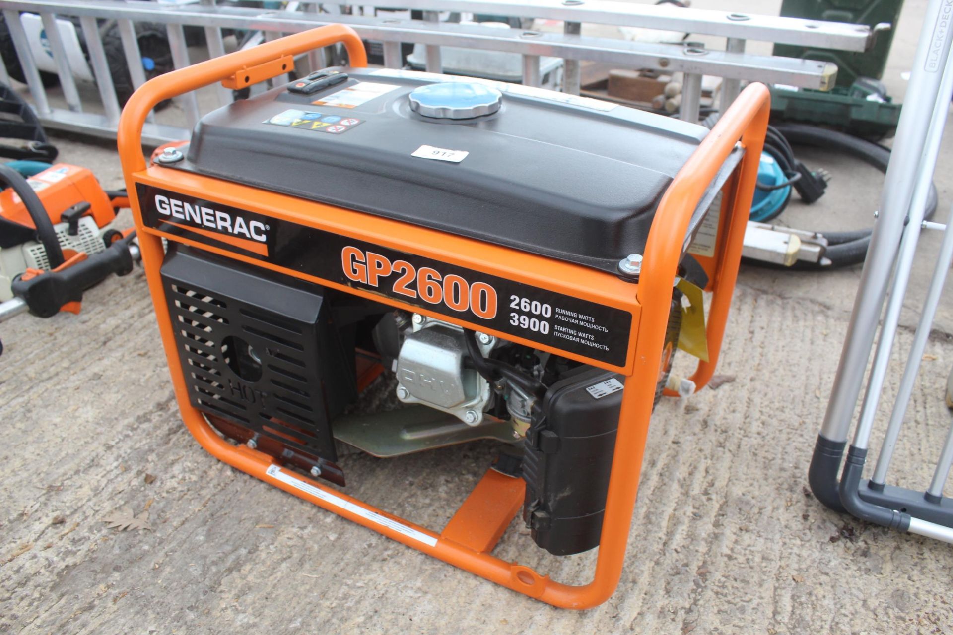 GENERAC GENERATOR GP2600 NO VAT - Image 2 of 2