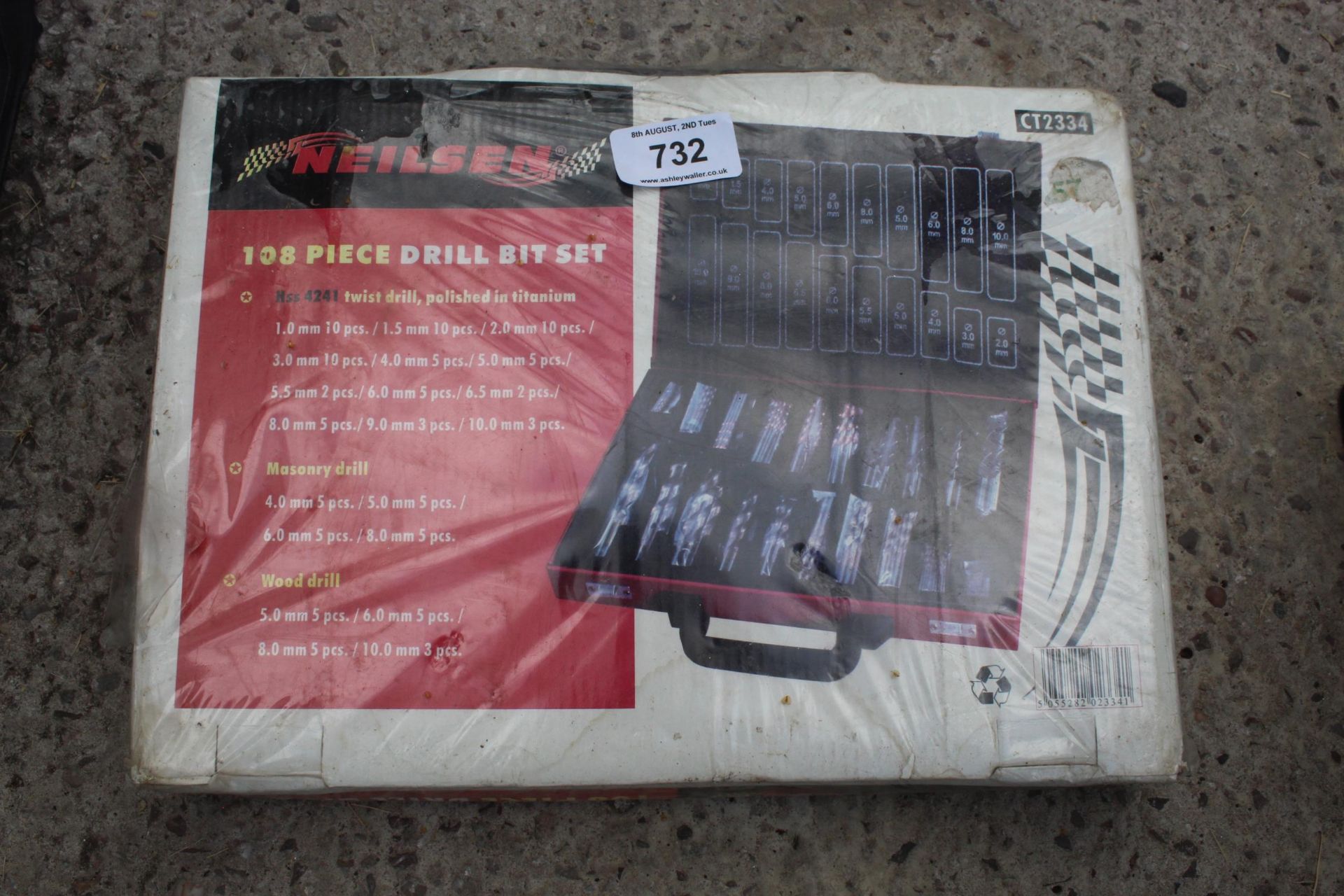 108 PIECE DRILL BIT SET + VAT