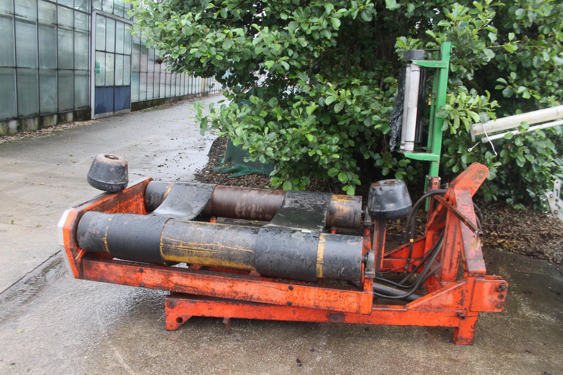 A LAWRENCE EDWARDS BALE WRAPPER IN WORKING ORDER WITH BALE COUNTER IN THE PAY OFFICE NO VAT