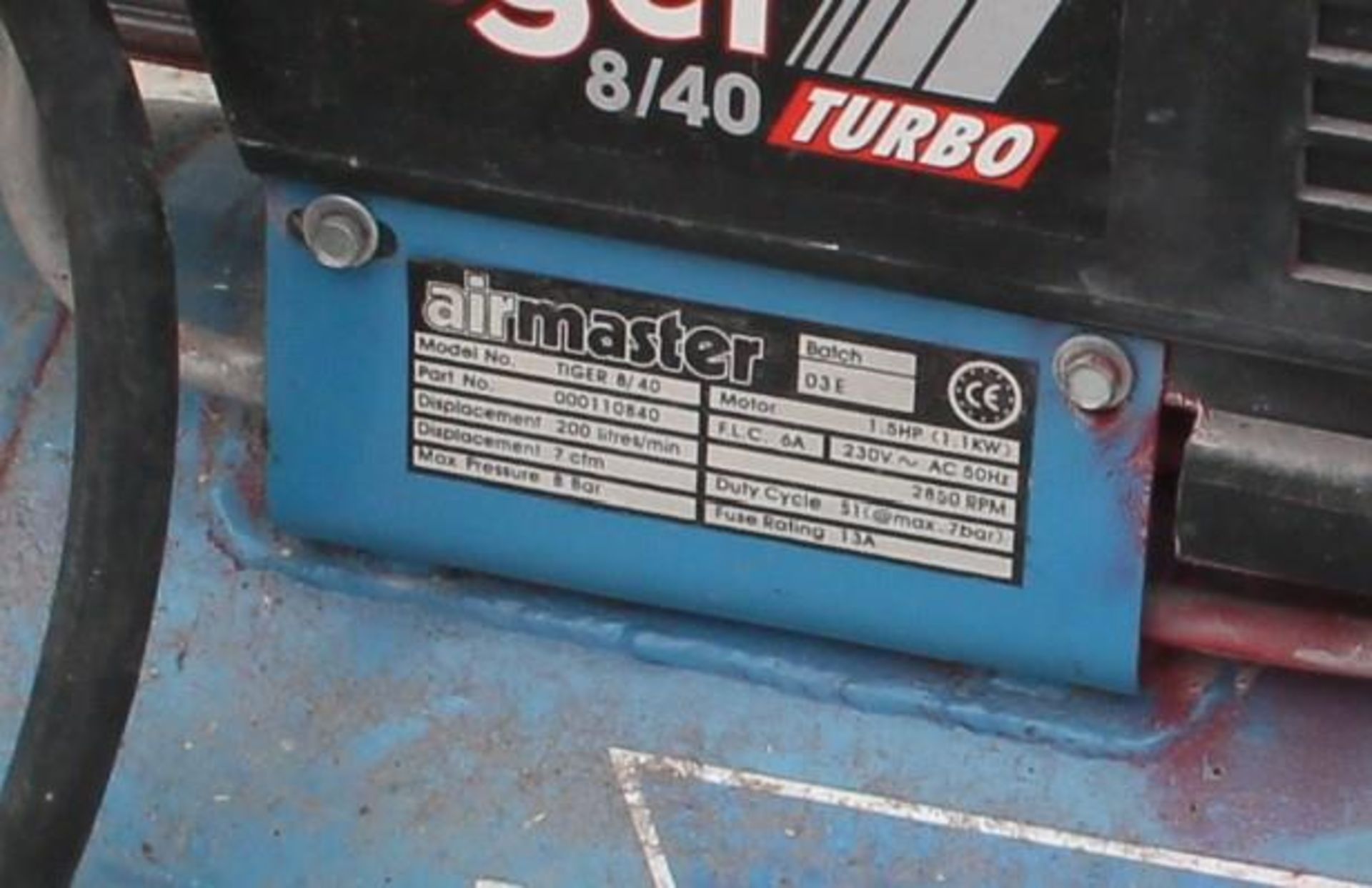 AIRMASTER COMPRESSOR (WORKING) NO VAT - Image 2 of 2