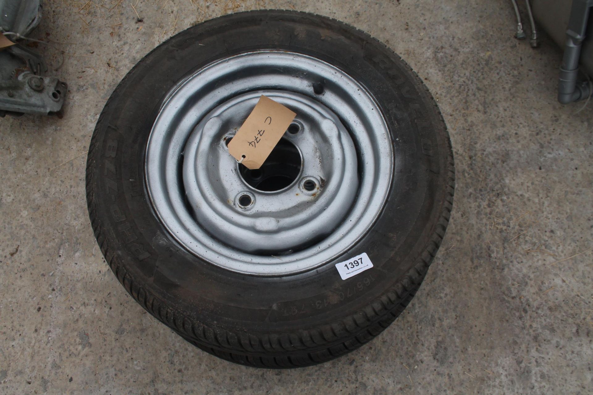 2 X 13" WHEELS, GOOD TYRES NO VAT