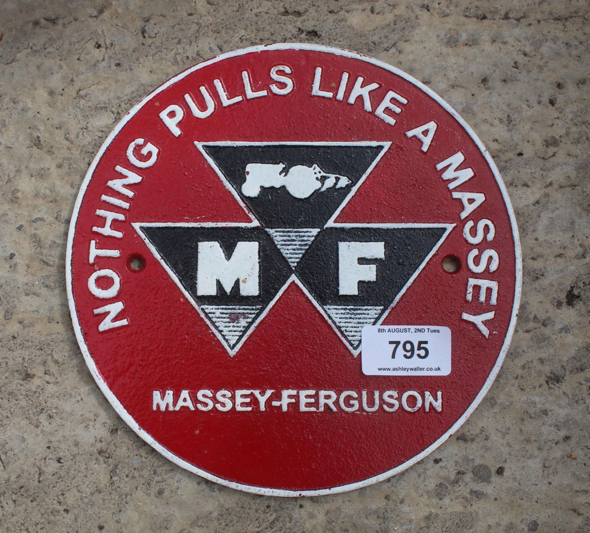 MASSEY FERGUSSON SIGN + VAT