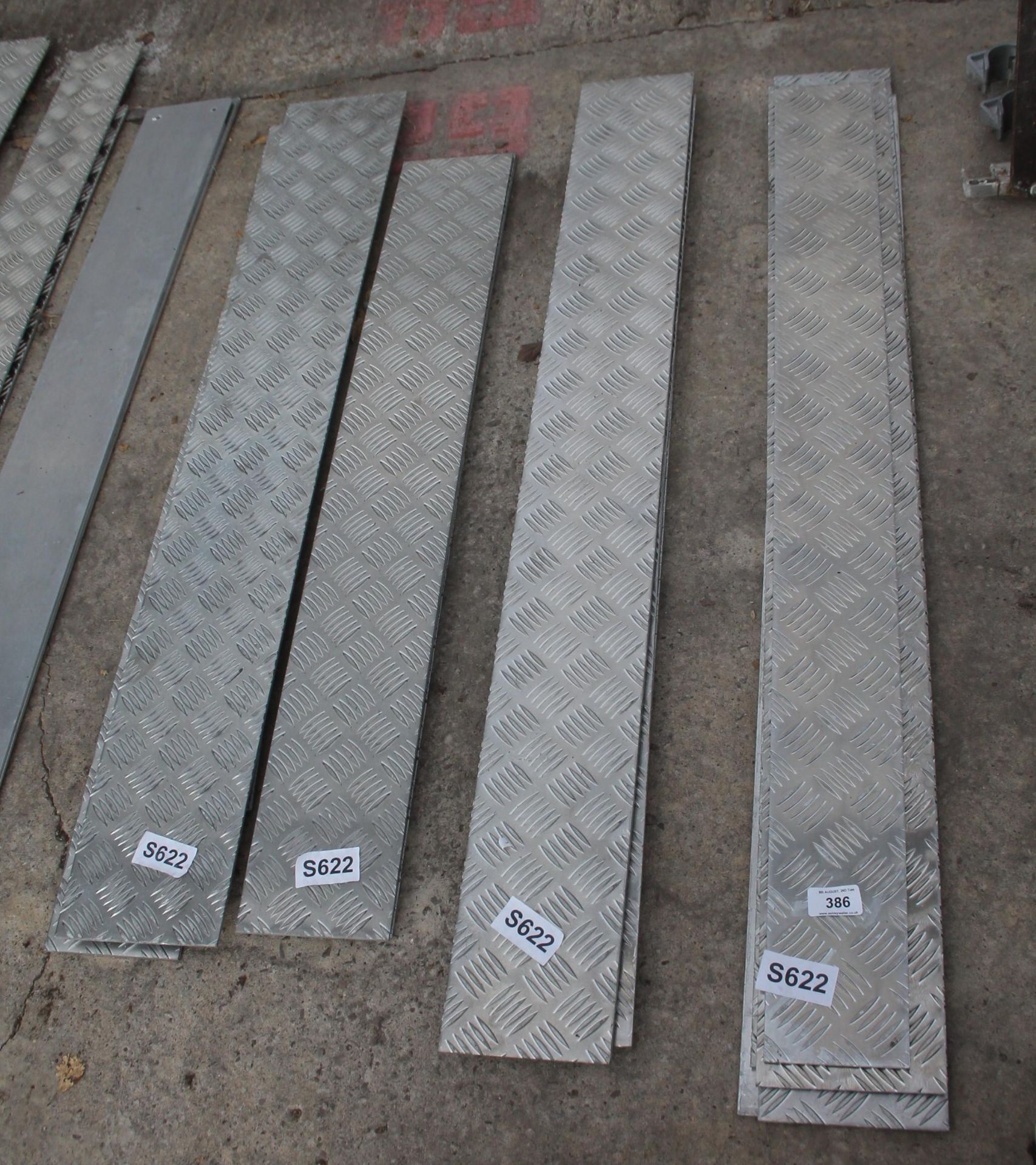 20 LENGTHS OF SMALL CHECKER PLATE NO VAT