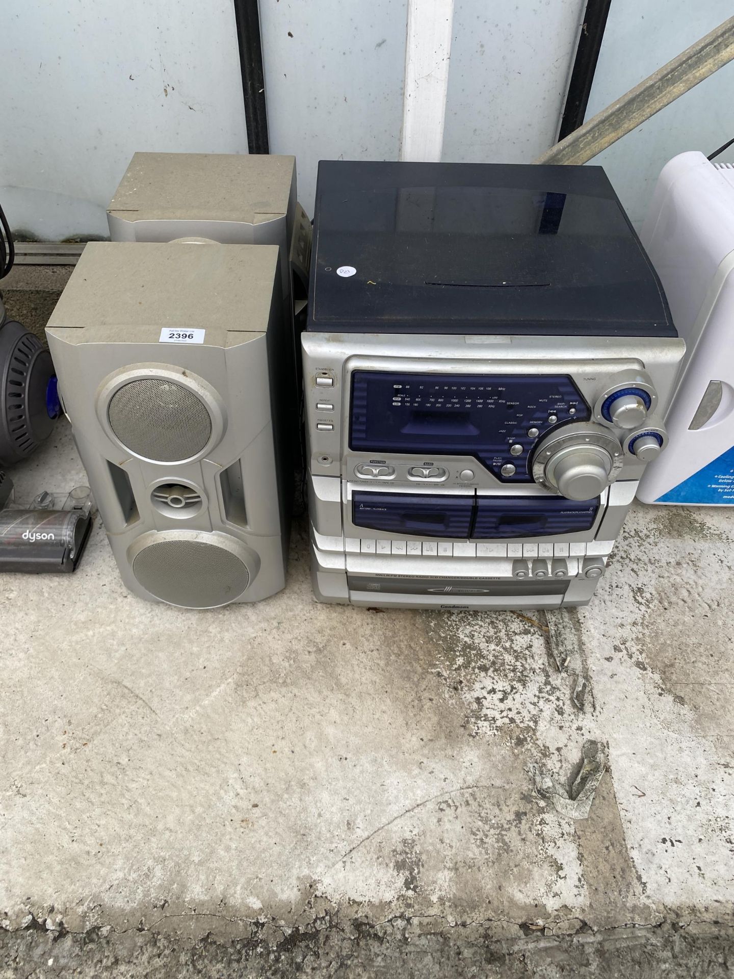 A GOODMANS STEREO SYSTEM WITH TWO SPEAKERS