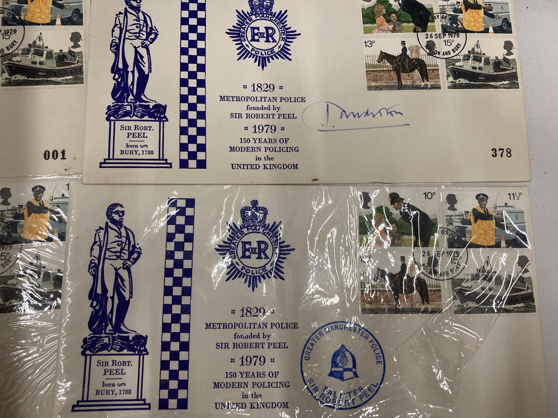 EIGHT FIRST DAY COVERS TO INCLUDE 1979 CELEBRATING 150 YEARS OF MODERN POLICING AND FOUR 1989 - Image 5 of 5