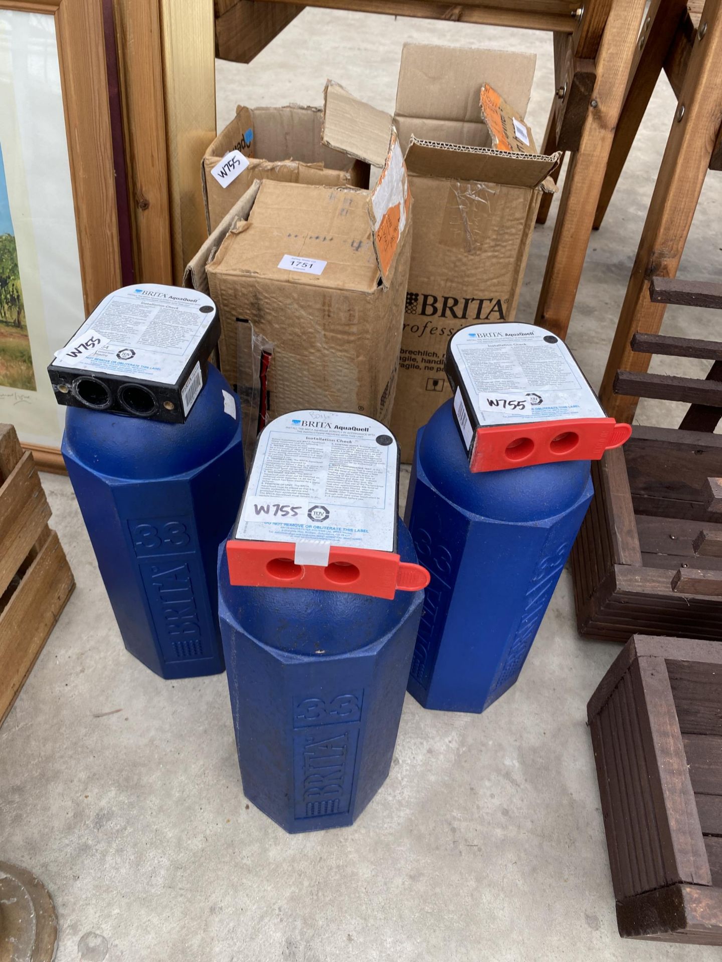 THREE AS NEW BRITA AQUAQUELL COMMERCIAL WATER FILTERS