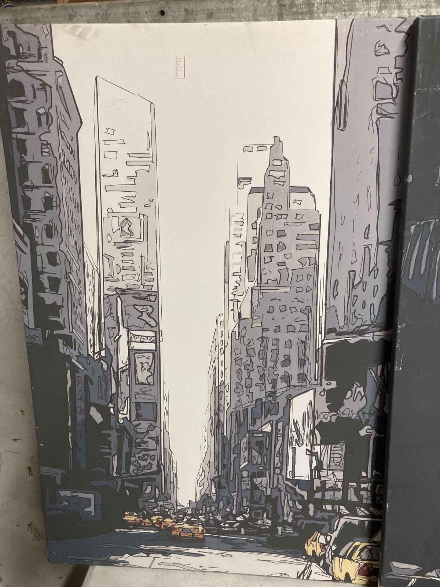 TWO CANVASSES OF CITY STREETS - Image 2 of 3