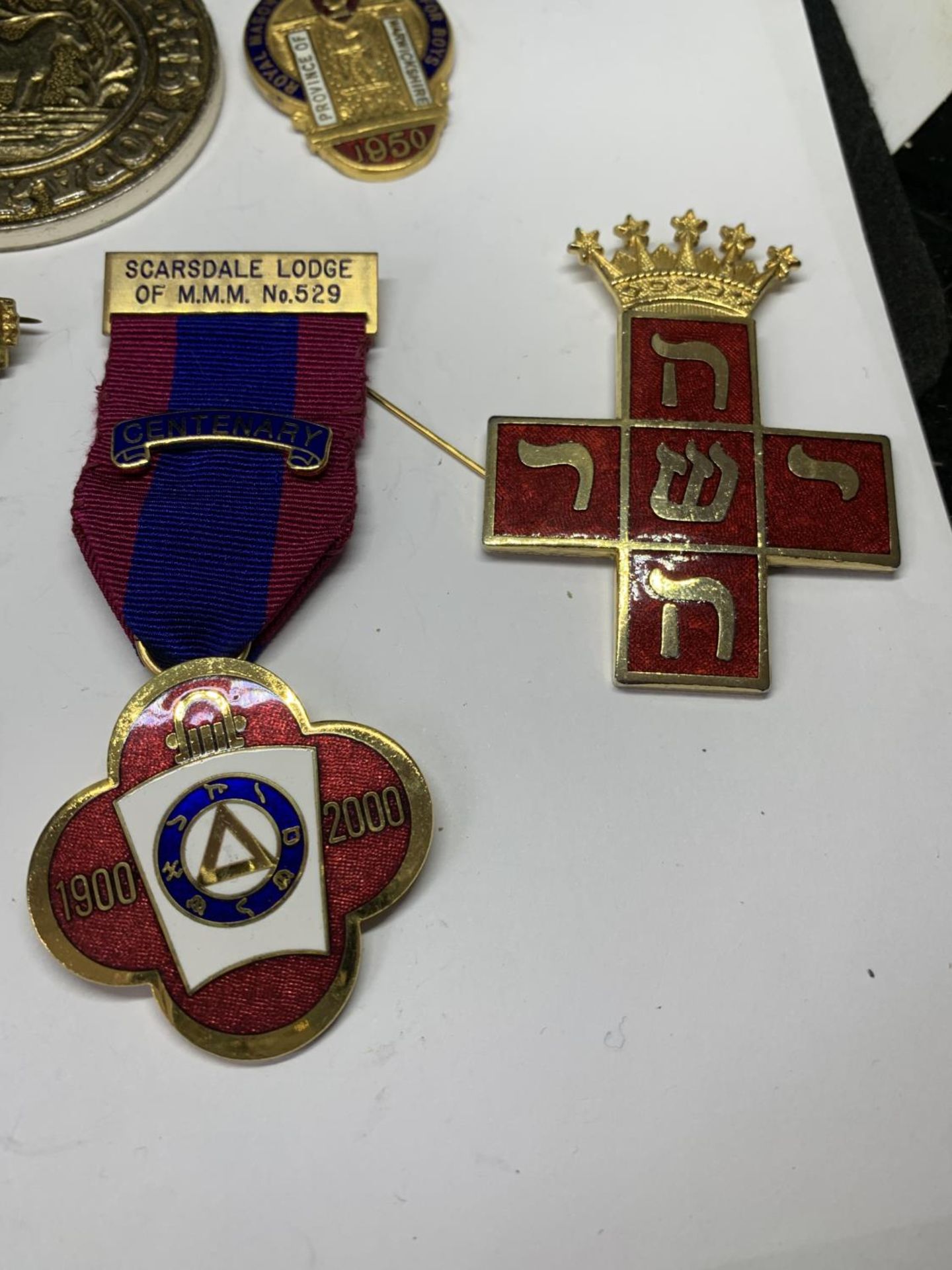 EIGHT VARIOUS MASONIC MEDALS - Image 3 of 4