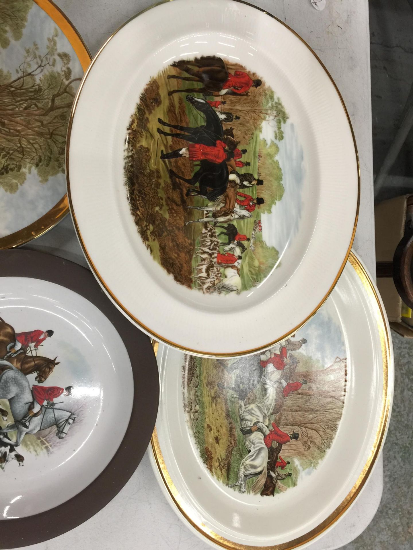 A COLLECTION OF VARIOUS SIZED HUNTING THEMED PLATES - 11 IN TOTAL - Image 4 of 4