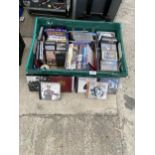 A LARGE ASSORTMENT OF CDS AND CASSETTES ETC