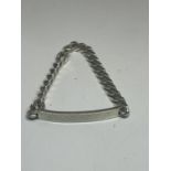 A SILVER ID BRACELET