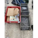A LARGE QUANTITY OF HARDWARE TO INCLUDE NAILS AND FELTING NAILS ETC