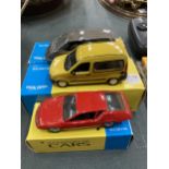 THREE BOXED CORGI 'A CENTURY OF CARS' TO INCLUDE A RENAULT A130, KANGOO AND ESPACE