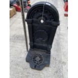 A DECORATIVE CAST IRON WATER FEATURE