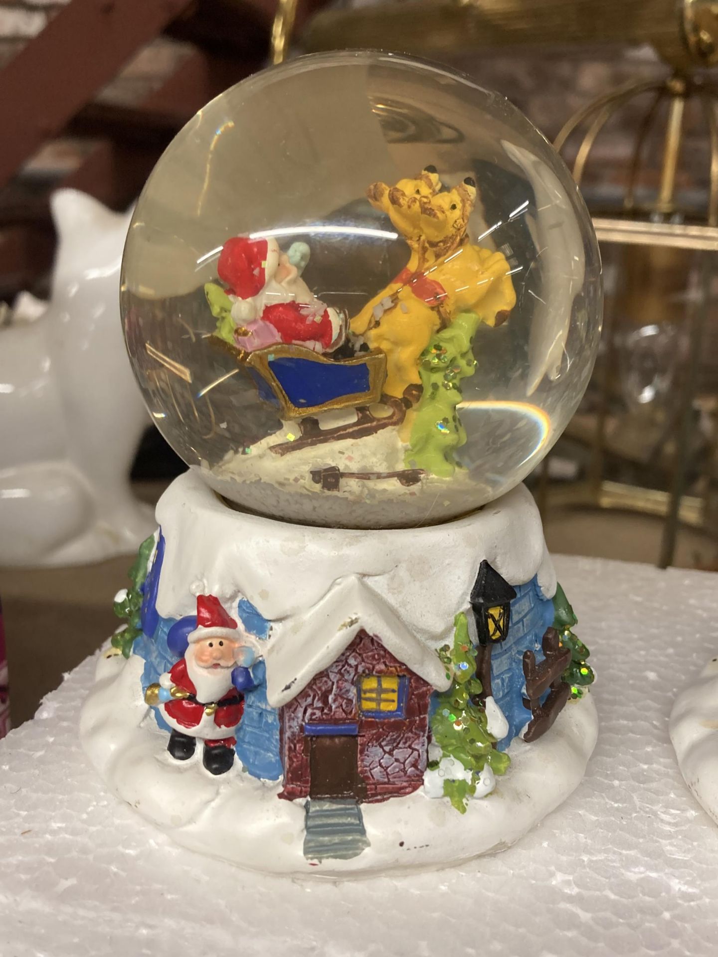 TWO CHRISTMAS SNOW GLOBES - Image 2 of 3